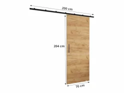 Abiks Möbel Puertas correderas Zonda II 70x204 cm Blanco New