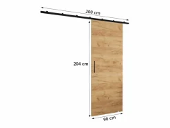 Abiks Möbel Puertas correderas Zonda II 90x204 cm (Cachemira) Beige Hot