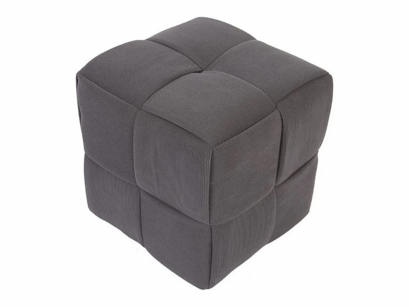 ADEC Accesorios De Almacenaje|Cesta|Puf Courdoruy diseño cuadrado 41x45x45 cm