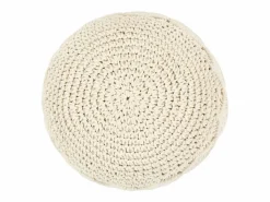 Reposapiés|Puf de macramé hecho a mano 45 x 30 cm Algodón