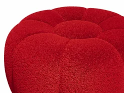 Puf diseño flor en tela bouclé DELPODA^Vente-unique Online