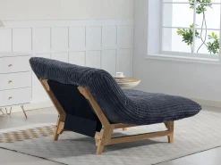 Puf Gigante Blanco de Tela Corduroy, Ergonomico con Respaldo 100x120x76 cm, para Salón y Dormitorio de Adultos^ Online