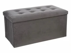Puf Plegable Doble Lysandre Contemporáneo Terciopelo 76x38 cm^Atmosphera New
