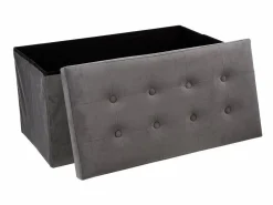 Puf Plegable Doble Lysandre Contemporáneo Terciopelo 76x38 cm^Atmosphera New