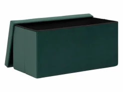 Atmosphera Puff plegable rectangular con almacenamiento Verde