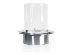 Quemador redondo con cristal para chimenea de bioetanol, biochimenea de acero inoxidable, 3 lt diámetro 35 cm^ Online