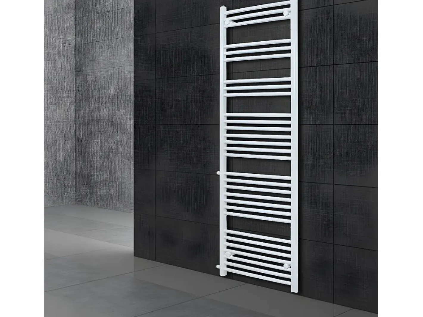 LuxeBath Radiador calefacción baño recambio renovación calefactor 500 x 1800 mm Blanco Clearance