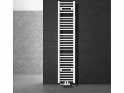 LuxeBath Radiador de baño, 300 x 1800 mm, , recto con conexión central Blanco Sale