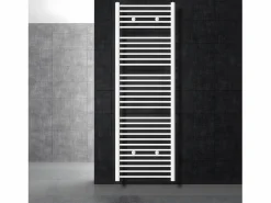 LuxeBath Radiador de baño curvo Sahara con conexión lateral radiador 600x1800 mm Blanco Hot