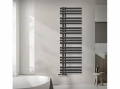Radiador de baño EM Iron 500x1600 mm Antracita Conexión central en la parte inferior^LuxeBath Best
