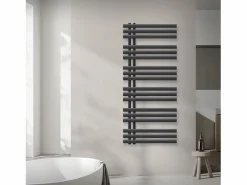 LuxeBath Toallero Eléctrico|Radiador de calefacción de baño Iron EM Design toallero antracita 600x1400 mm