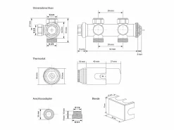 LuxeBath Toallero Eléctrico|Radiador de diseño no eléctrico Sahara, 400 x 800 mm, , conexión central