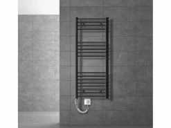 LuxeBath Radiador eléctrico con resistencia calefactora 1200W, 500 x 1200 mm, antracita Gris antracita Best