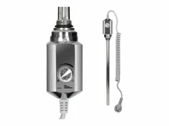 LuxeBath Radiador eléctrico con resistencia calefactora 1200W, 500 x 1200 mm, antracita Gris antracita Best