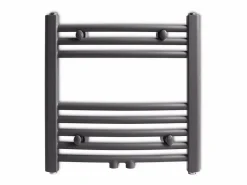 vidaxl Toallero Eléctrico|Radiador toallero de baño curvo 480x480 mm
