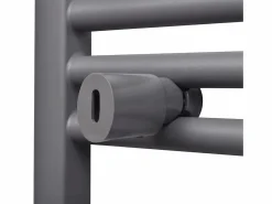 vidaxl Toallero Eléctrico|Radiador toallero de baño curvo 480x480 mm