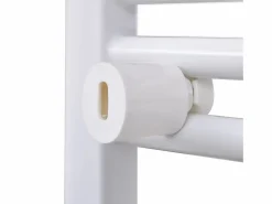 vidaxl Radiador toallero de baño con rieles curvados 600 x 1160 mm Blanco Best