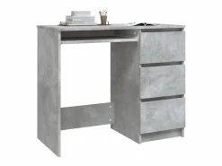 Garden Furniture Rand Dean Escritorio de madera contrachapada hormigón 90x45x76 cm Gris Hot