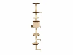Clicnbuy Juego De Animales|Rascador de gato de pared postes de sisal 194 cm beige y marrón