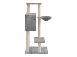 Clicnbuy Juego De Animales|Rascador para gatos con postes de sisal claro 108,5 cm