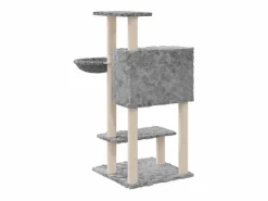 Clicnbuy Juego De Animales|Rascador para gatos con postes de sisal claro 108,5 cm