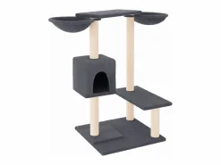 Rascador para gatos con postes oscuro 82 cm^Clicnbuy Outlet