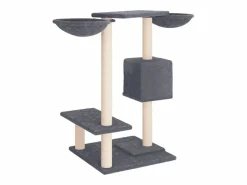 Rascador para gatos con postes oscuro 82 cm^Clicnbuy Outlet