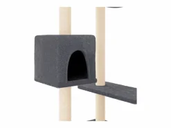 Rascador para gatos con postes oscuro 82 cm^Clicnbuy Outlet
