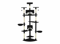 Clicnbuy Juego De Animales|Rascador para gatos con poste de sisal y blanco 203 cm