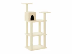 Clicnbuy Juego De Animales|Rascador para gatos con postes de sisal color 118,5 cm