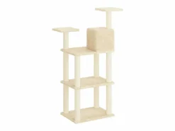 Clicnbuy Juego De Animales|Rascador para gatos con postes de sisal color 118,5 cm