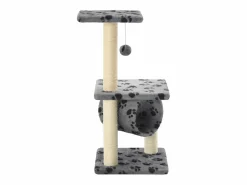 Clicnbuy Rascador para gatos con poste de sisal 65 cm huellas Gris Online