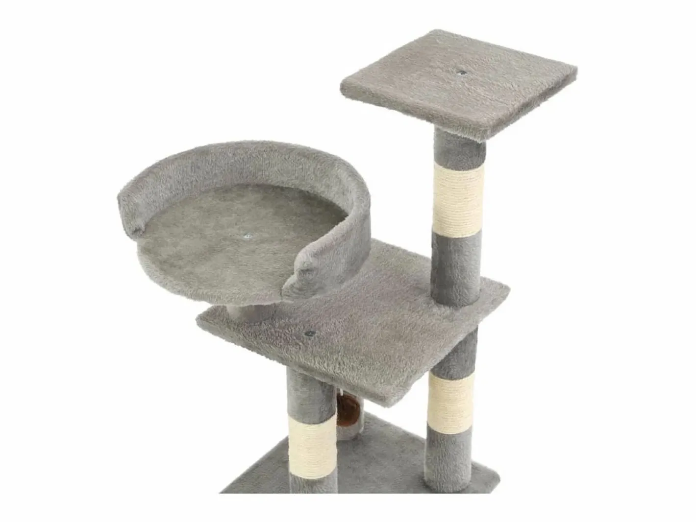 Clicnbuy Rascador para gatos con postes de sisal 65 cm Gris Online