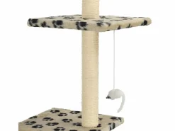 Rascador para gatos con postes de sisal huellas 260 cm^Clicnbuy Hot