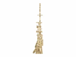 Clicnbuy Rascador para gatos con poste de sisal 230-250 cm huellas Beige Best