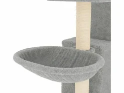 Clicnbuy Juego De Animales|Rascador para gatos con postes de sisal claro 83 cm
