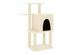 Clicnbuy Rascador para gatos con postes de sisal color 97 cm Crema Best