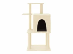 Clicnbuy Rascador para gatos con postes de sisal color 97 cm Crema Best