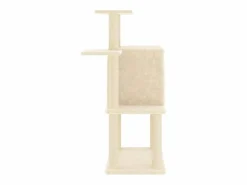 Clicnbuy Rascador para gatos con postes de sisal color 97 cm Crema Best