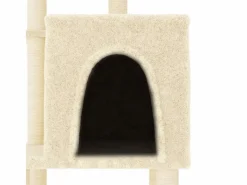 Clicnbuy Rascador para gatos con postes de sisal color 97 cm Crema Best