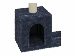 Clicnbuy Juego De Animales|Rascador para gatos con postes de sisal oscuro 60 cm