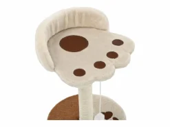 Clicnbuy Juego De Animales|Rascador para gatos con poste de sisal 40 cm y marrón