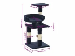 Clicnbuy Juego De Animales|Rascador para gatos con poste de sisal 65 cm