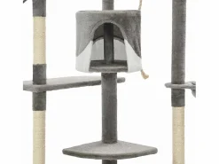 Clicnbuy Rascador para gatos con poste de sisal 203 cm y blanco Gris Best