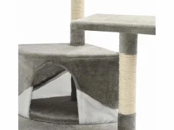 Clicnbuy Rascador para gatos con poste de sisal 203 cm y blanco Gris Best