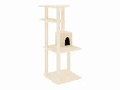 Rascador para gatos con postes de sisal color 123 cm^Clicnbuy Discount
