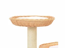 Clicnbuy Juego De Animales|Rascador para gatos con poste de sisal madera natural de sauce