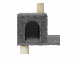 Rascador para gatos con postes de sisal oscuro 147 cm^Clicnbuy Clearance