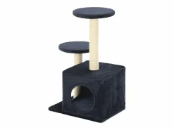 Clicnbuy Juego De Animales|Rascador para gatos con poste de sisal oscuro 60 cm