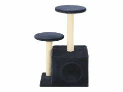 Clicnbuy Juego De Animales|Rascador para gatos con poste de sisal oscuro 60 cm